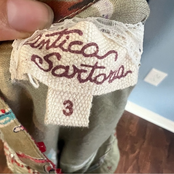 Antica Sartoria Nautical Shirt Blouse Sea  Stars Beach Vacations Resort - Picture 11 of 12